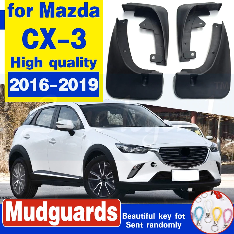 

Set Molded Car Mud Flaps For Mazda CX-3 CX3 2016 - 2019 Mudflaps Splash Guards Mud Flap Mudguards Fender Front Rear 2017