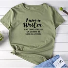 Футболка с рисунком и надписью, женские хлопковые футболки с коротким рукавом, женская белая свободная футболка, женский топ в стиле Харадзюку, женская футболка