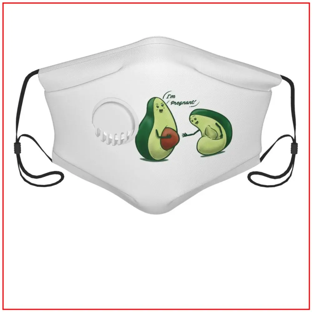

Pregnant Avocado Kids Men Women Face Mask mask for face with filter Virus Facemasks Snorkel Cooling Facemasks for Virus Protect
