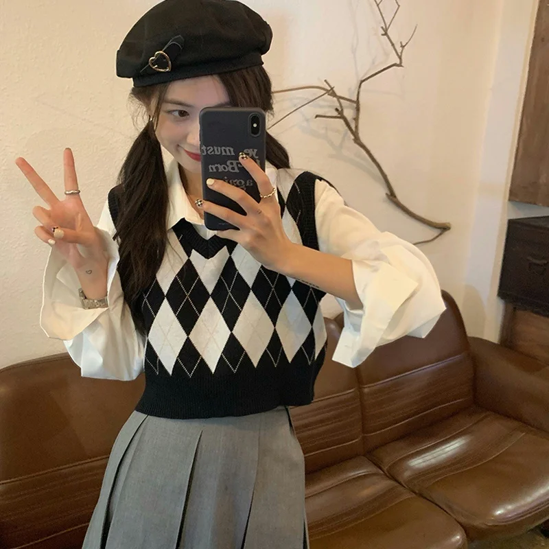 Весенне-осенний женский жилет женская одежда и трикотажная рубашка |