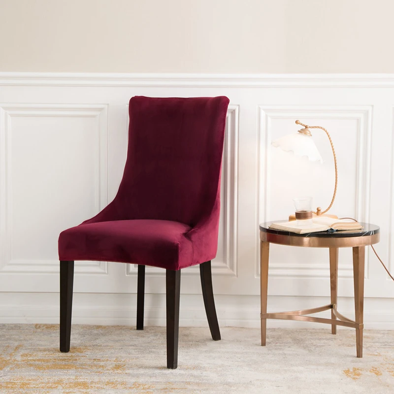 Spandex Sloping Chair Cover 1/2/4/6pcs Leisure Covers Elastic Wing Back Seat Case Slipcover for Hotel Party Banquet | Дом и сад