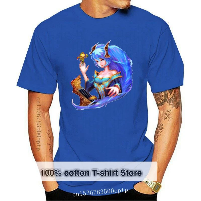 

New Men t-shirt League of Legend_SONA tshirt Women t shirt