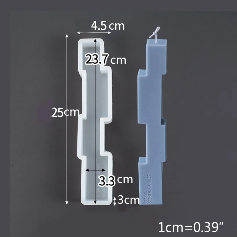 

Crystal Epoxy Resin Mold Irregular Strip Geometric Candle Aromatherapy Plaster Silicone Mould DIY Crafts Casting Tools