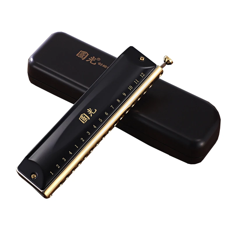 

Chromatic Harmonica 12 Hole 16 Hole Adult Professional Performance Level Students Self-Taught Beginners Musical Instruments