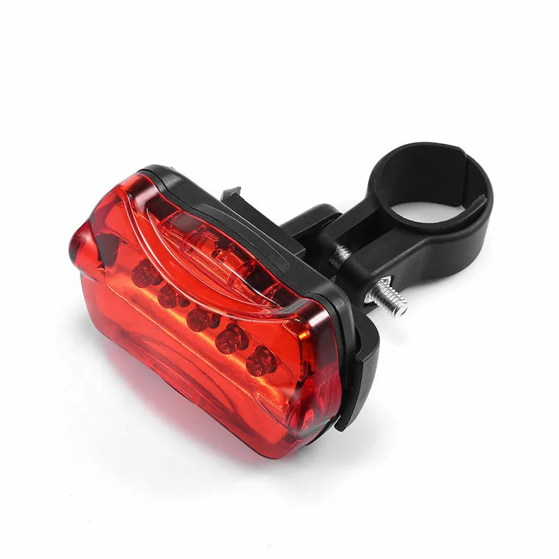 Светодиодный фонарь для велосипедной головы 5 шт. безопасность заднего хвоста
