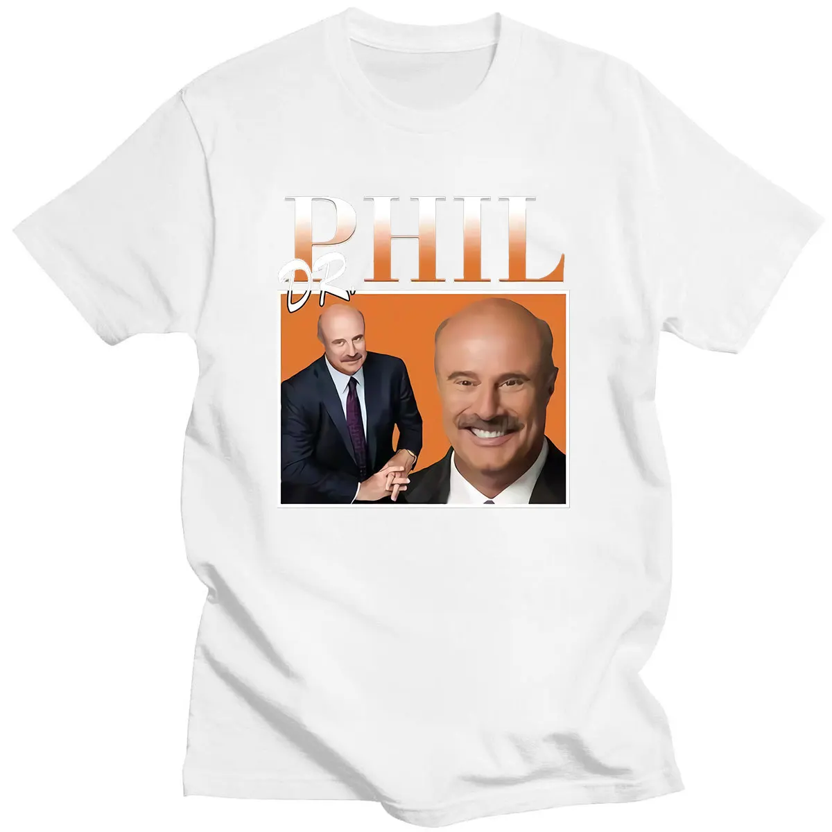 

2021 Four Seasons New Style Dr Phil Couple Clothing Round- Neck Tee Comfortable T-shirt Harajuku Casual Clothes Daily Streetwear