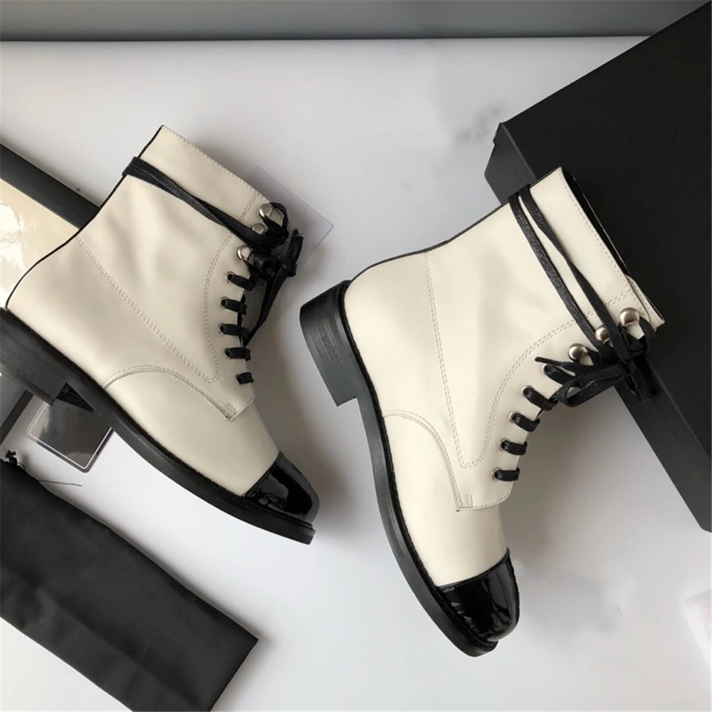 Новинка Модные ботильоны на молнии со шнуровкой сезон осень зима женская обувь