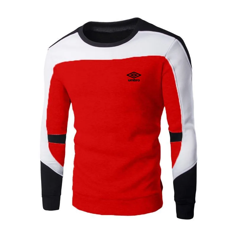 

um2020 autumn and winter new brand men's sweatshirt high-quality letter printing long-sleeved fashion stitching sleeve top