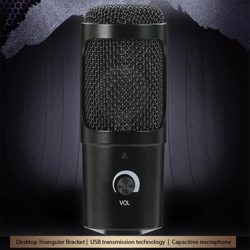 B.BMIC Металлический USB конденсаторный микрофон для ноутбука MAC или Windows Cardioid Studio Recording Vocals Voice Over YouTube Computer Ga on.