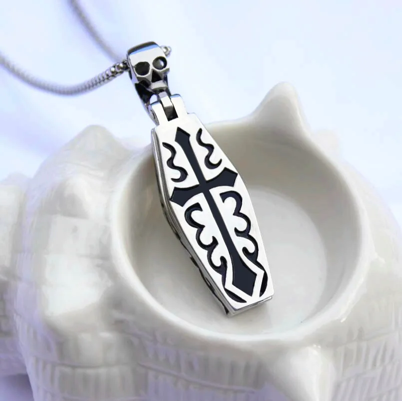 Ювелирные изделия в стиле хип хоп мрачный жнец винтажный крест гравировка гроб