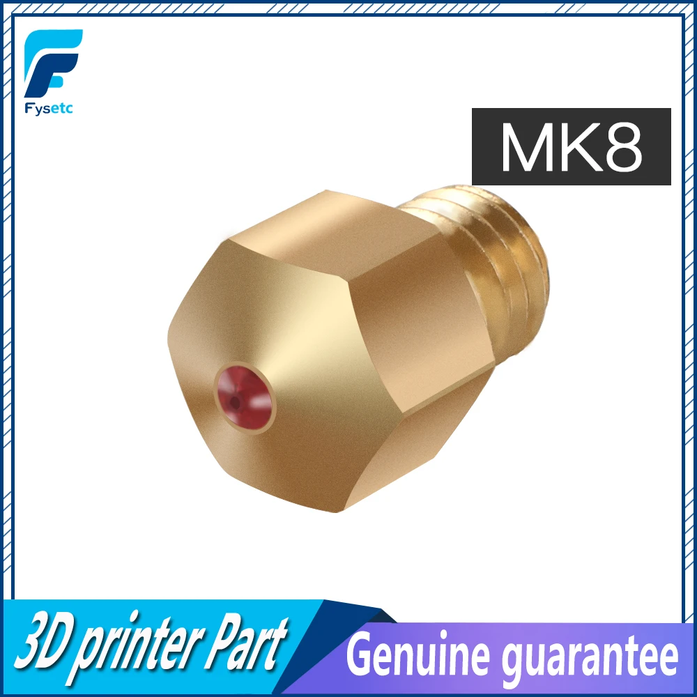 MK8 красный распылитель 1 75 мм сопла 0 4 высокотемпературный рубиновый сопло для PETG