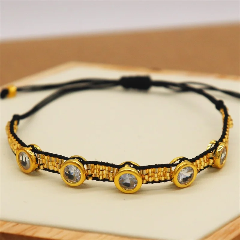 ZHONGVI мексиканский браслет 2020 браслеты для мужчин кристалл Pulseras Mujer Moda новые