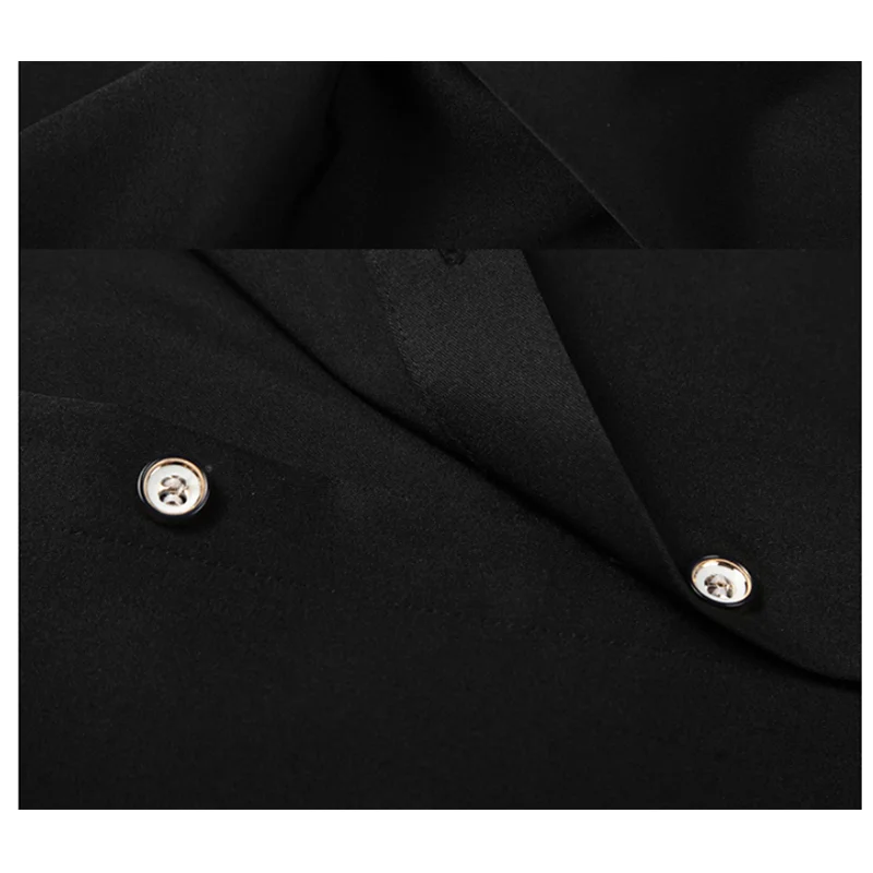 Мужская рубашка с длинным рукавом черная белая хлопковая тонкая мягкая отложным