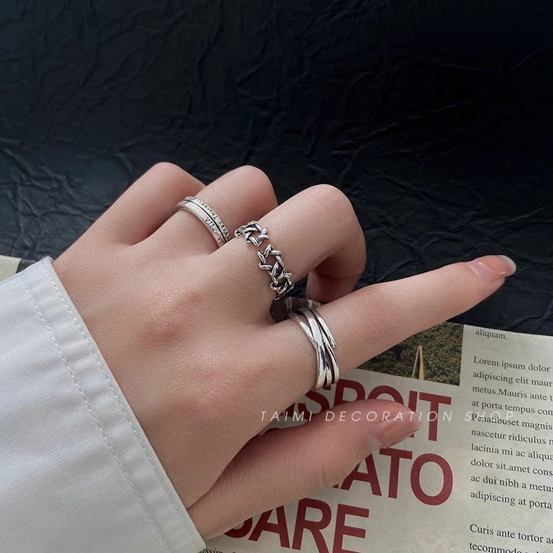 Ретро шесть с рисунком пятиконечной звезды кольцо для указательного пальца