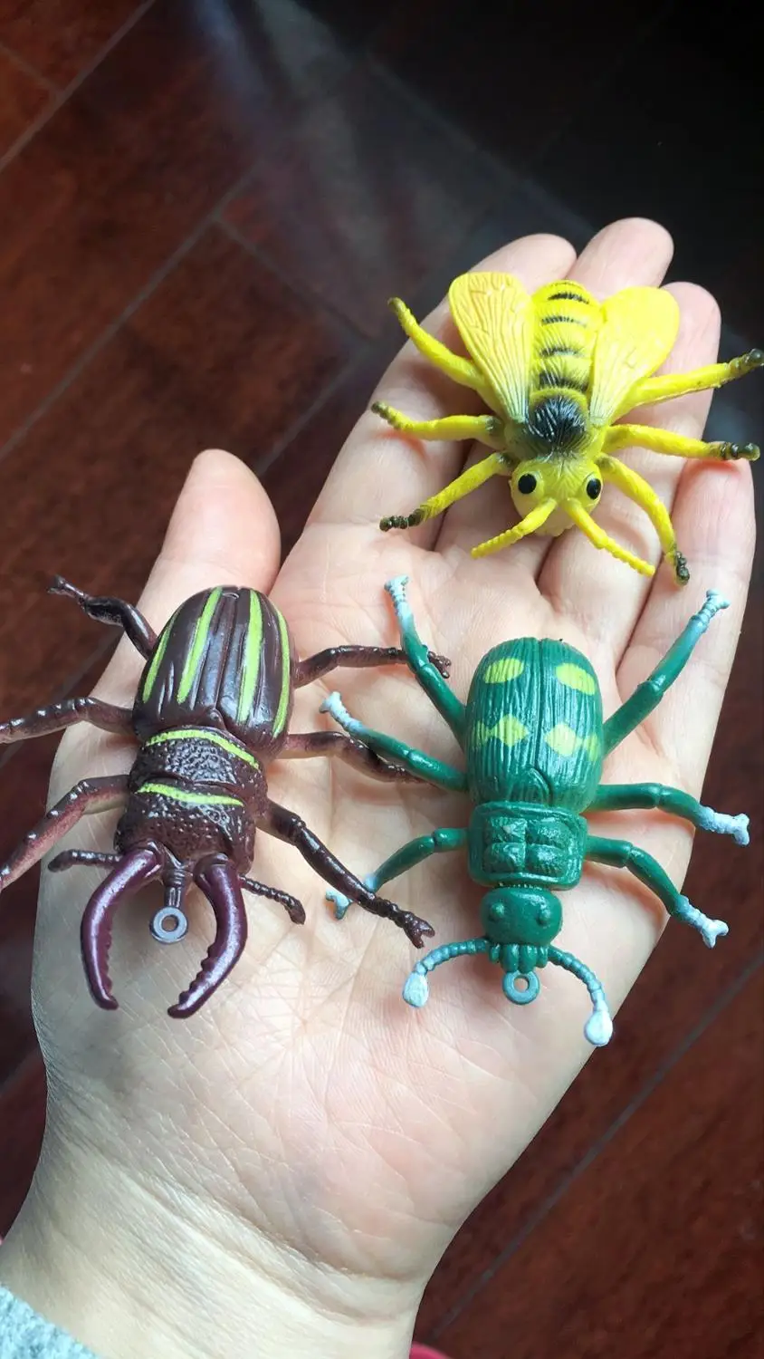 12 шт./лот большой ПВХ симулятор паук скорпион сороконожка пчела насекомые Модель