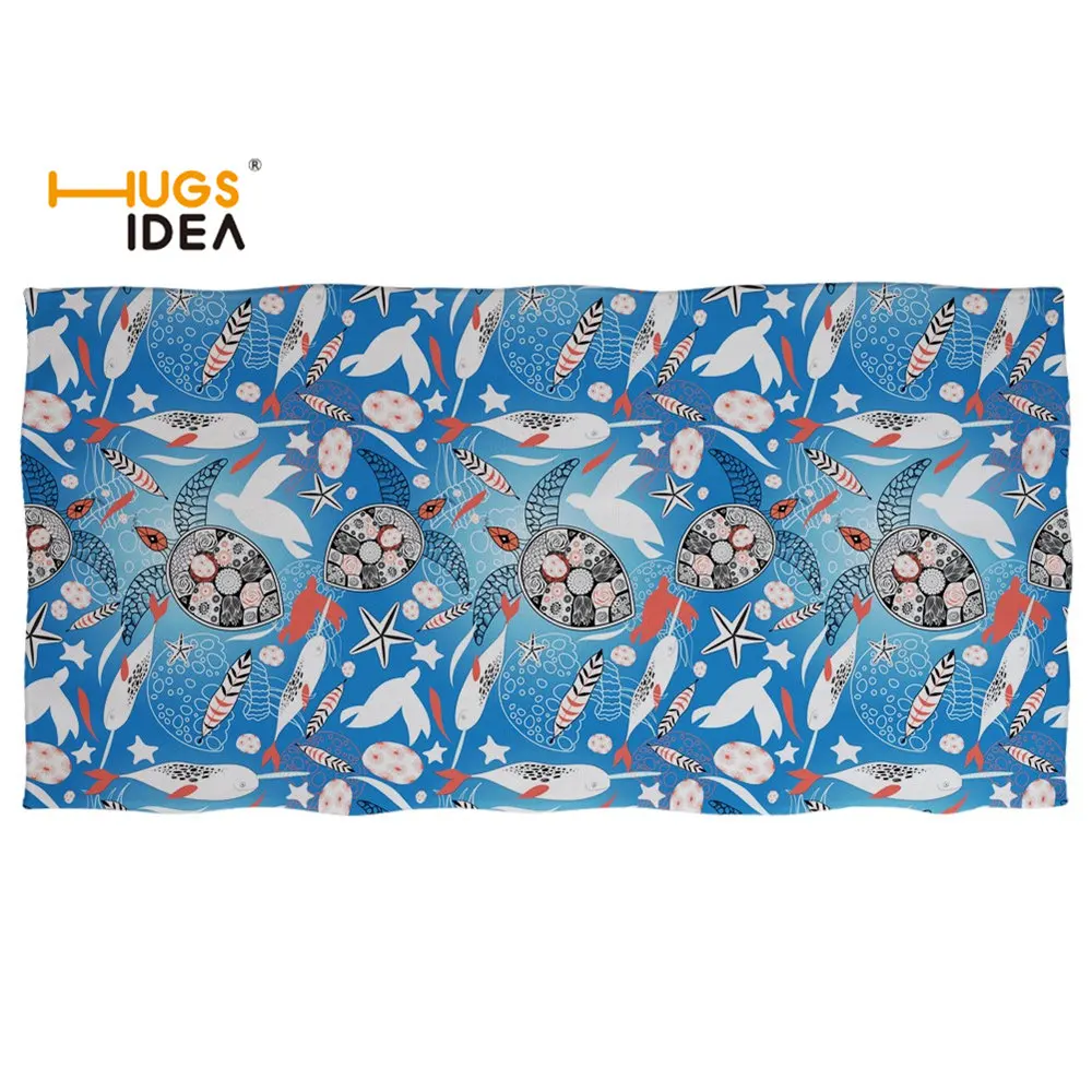 HUGSIDEA модное полотенце для душа с принтом морской черепахи банное в виде пляжное