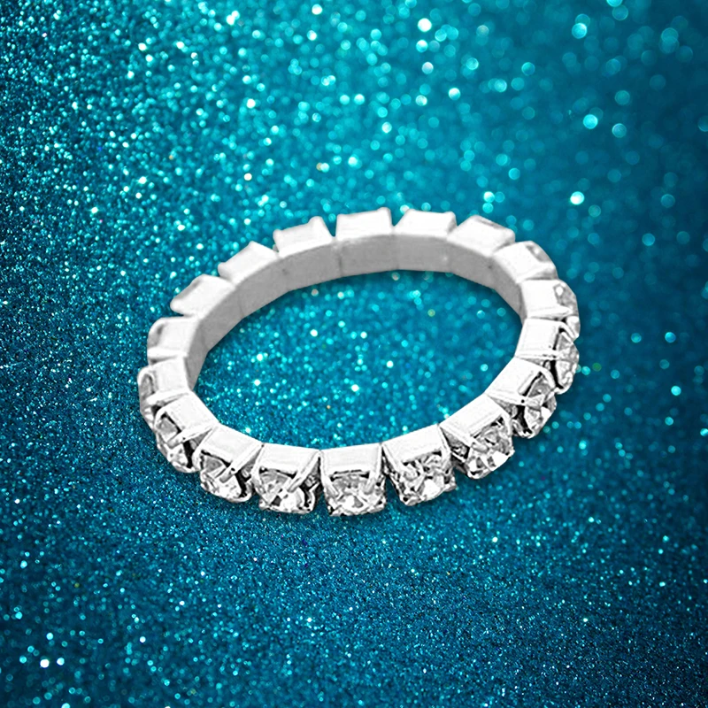 Женский Римский прозрачный циркониевый Кристальный кольцо стразы кристаллы в