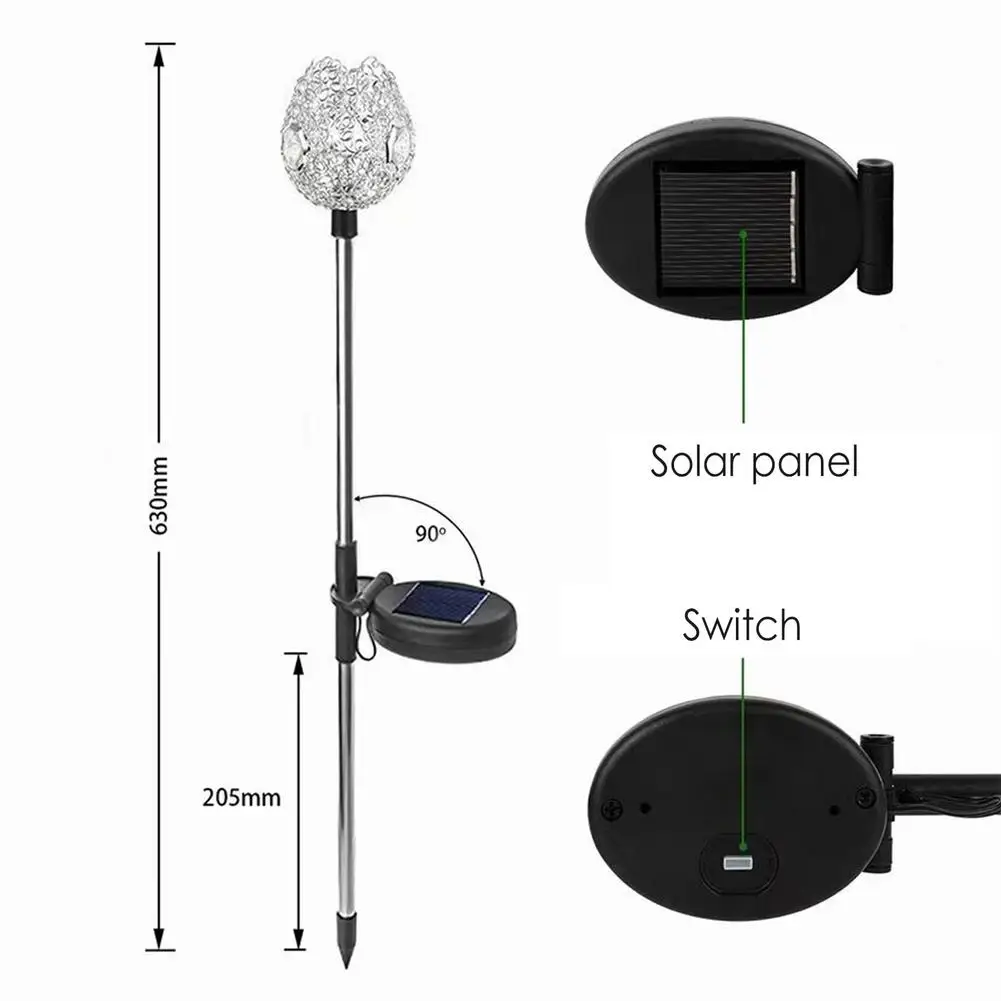 Солнечный светильник s садовый на открытом воздухе функция автоматического