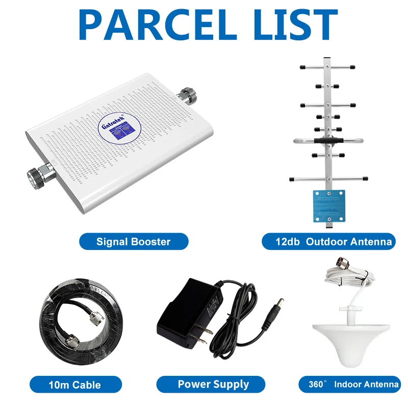 

Lintratek 2G 3G 4G Dual-band Cellular Mobile Repeater 850 900 2100 1800 1700/2100 1900 Signal Booster with Upgrade LCD 70db Gain