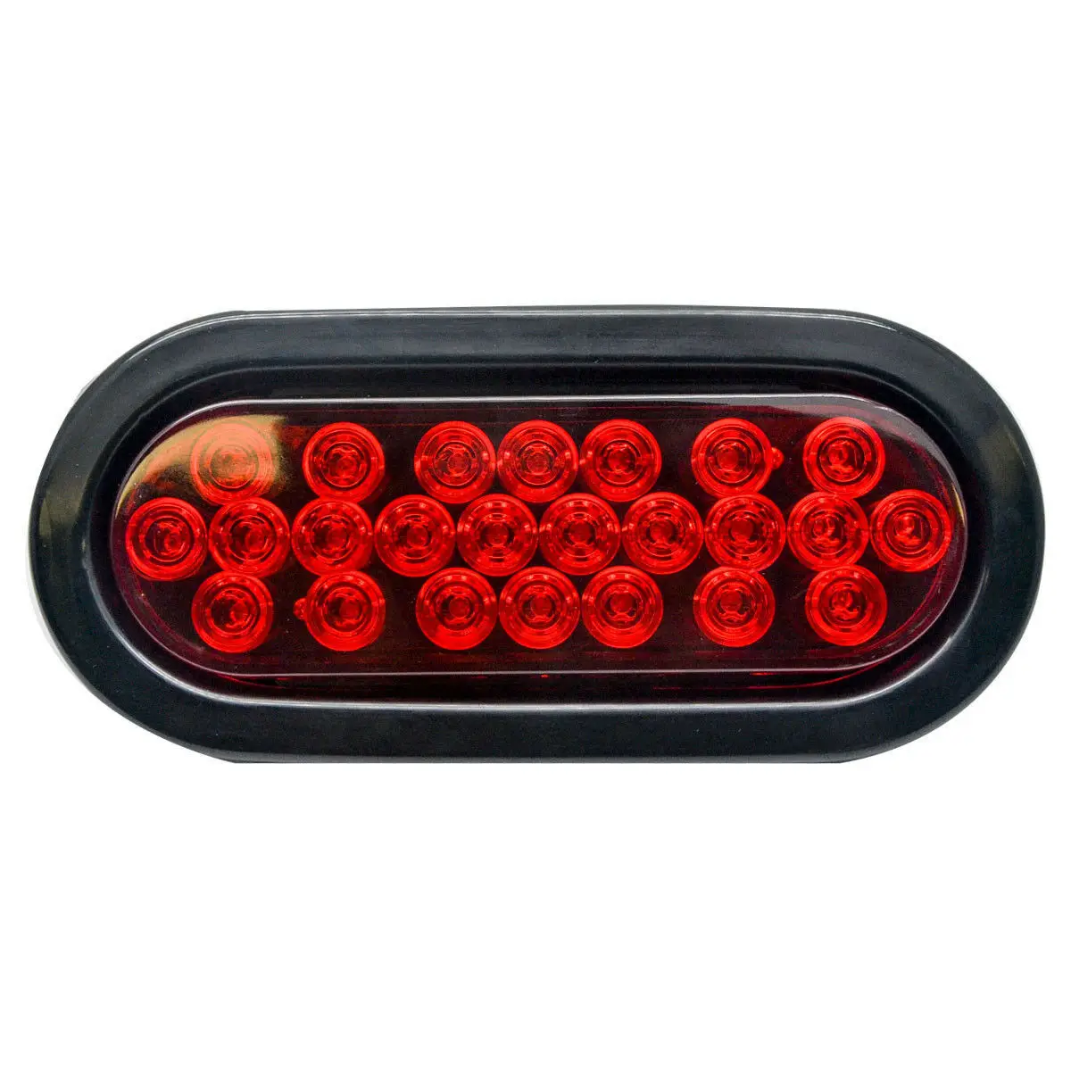 2 шт. 12 В 24 Led Овальный грузовик прицеп остановить поворот хвоста стоп-сигнал Боковой габаритный фонарь прицеп фара грузовика красный комплект