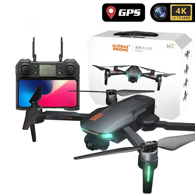 2020 Новый 120 градусов широкоугольный HD пиксель 4K GPS Дрон с камерой 2-осевой