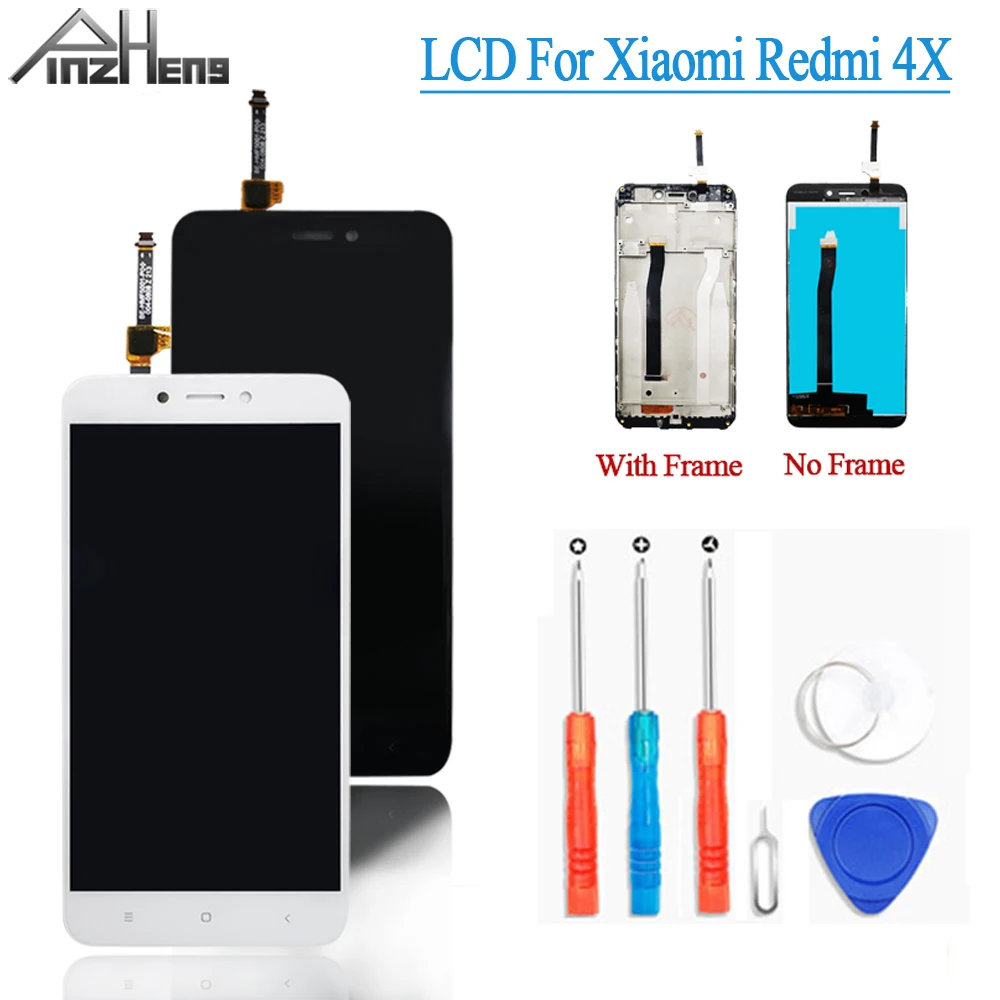 PINZHENG LCD для Xiaomi Redmi 4X Замена экрана дигитайзер сборка LCDs 4x ЖК дисплей с