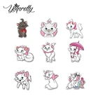 2021 Мультяшные Акриловые Броши с кошками Мари, эпоксидная смола, акриловый значок