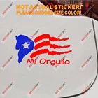 Флаг Пуэрто-Рико, PR Mi Pride lo, наклейка, автомобильная виниловая наклейка, размер не bkgrd