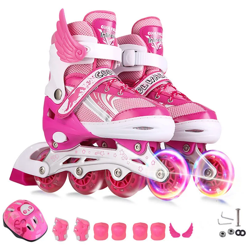 Bonjean новые детские регулируемые коньки роликовые для мальчиков и девочек полный