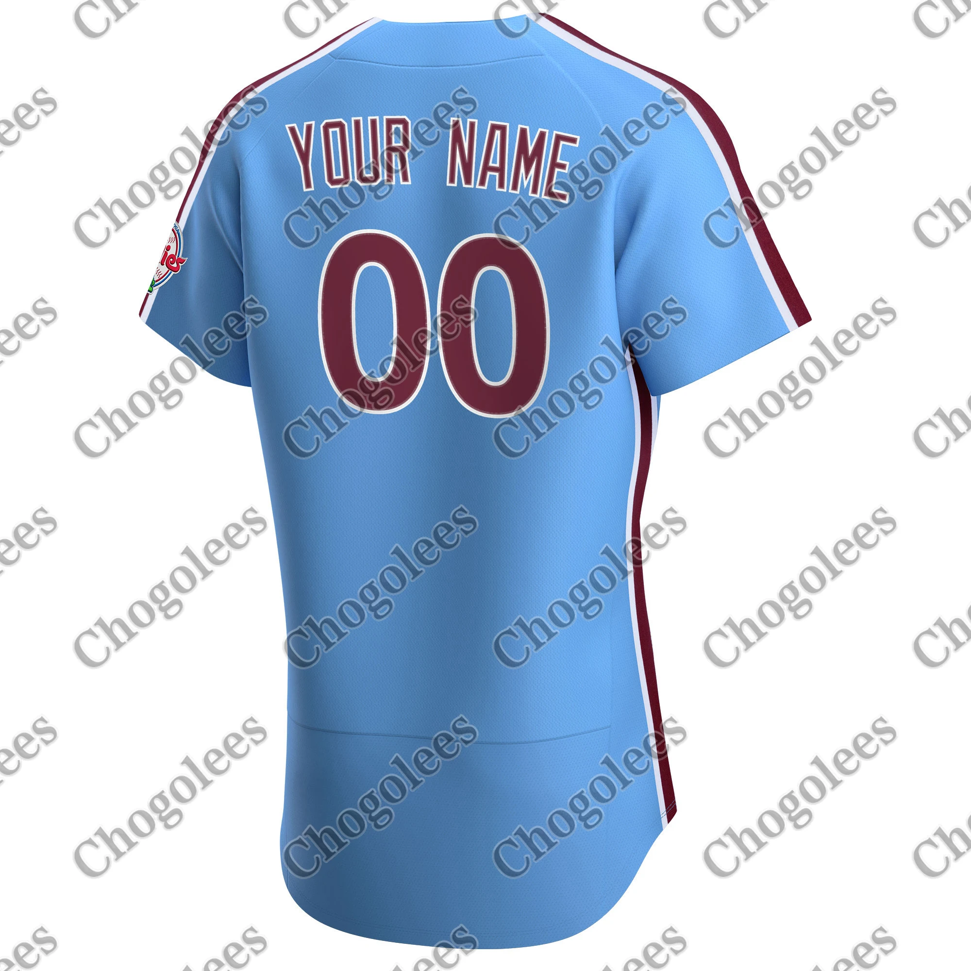

Baseball Jersey Philadelphia 2020 Alternate Custom Jersey - Light Blue