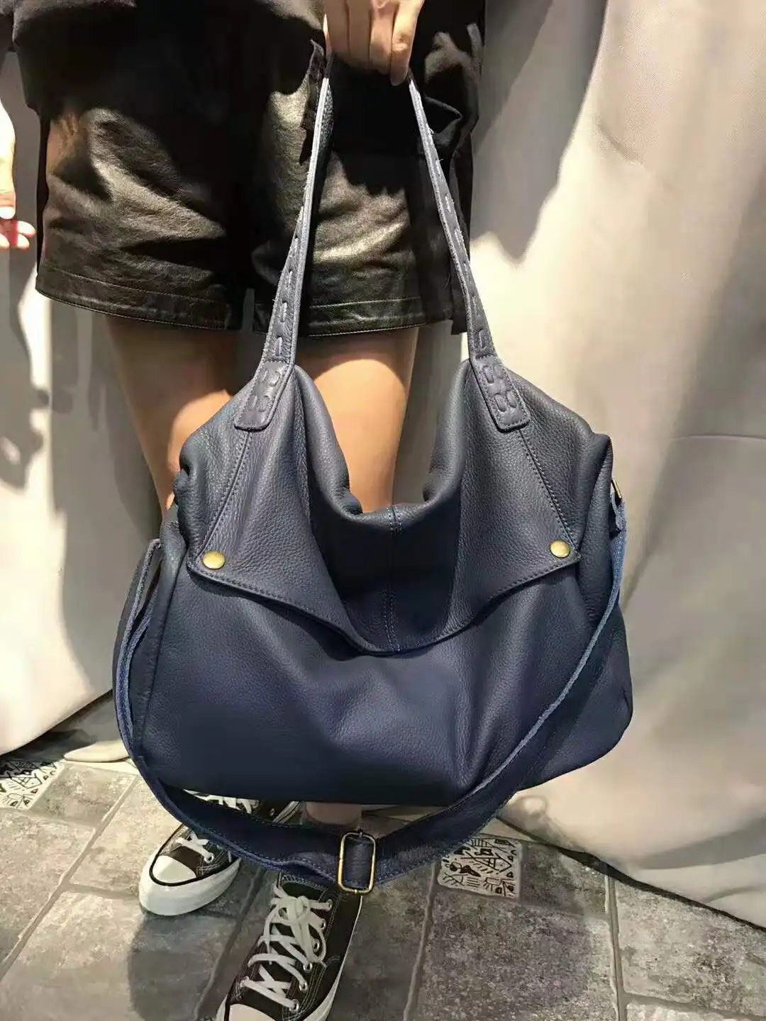 

Top Quality Handbags Women Genuine Cow Leather Bags Big Portable Shoulder Bags Female Casual Totes Messenger Bags Large Capacity