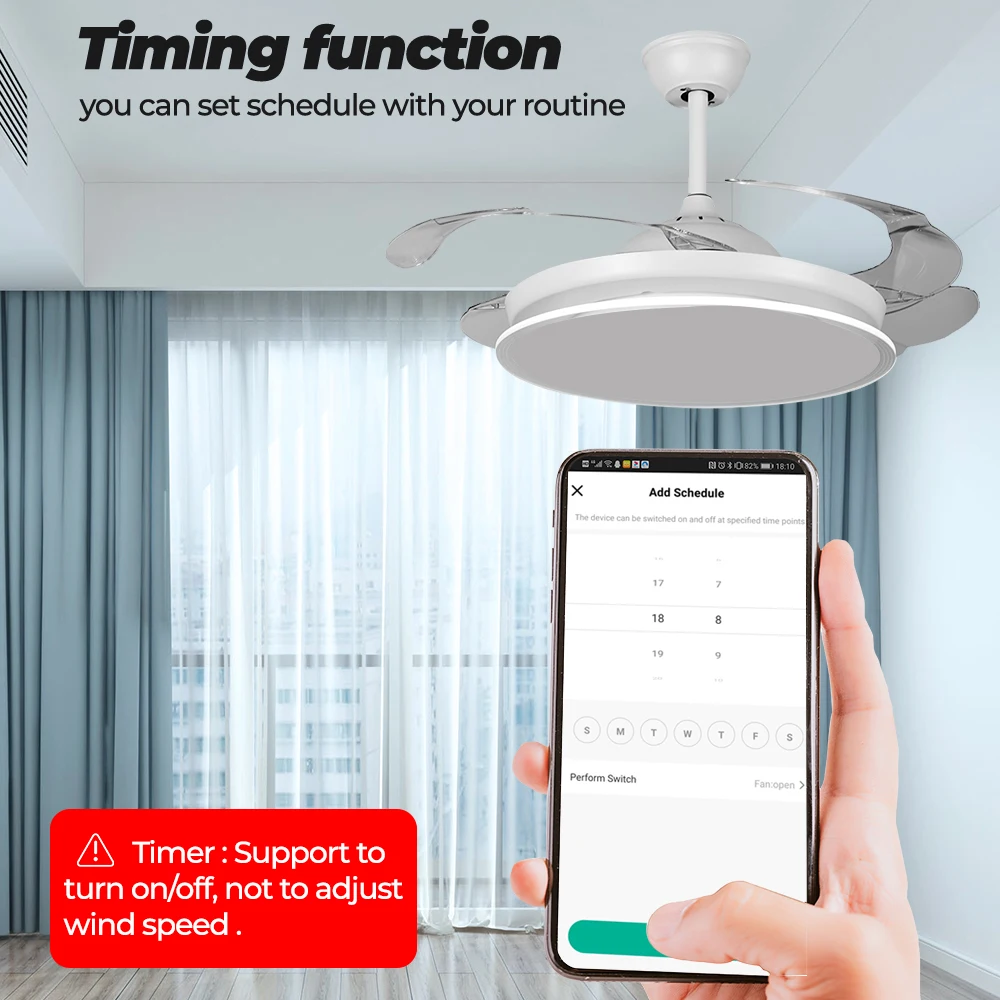 SMATRUL Tuya Wifi Smart Ceiling Fan Speed Switch EU 220V Mini Wall On Off Module Remote Electric Control For Alexa Google Home - купить по