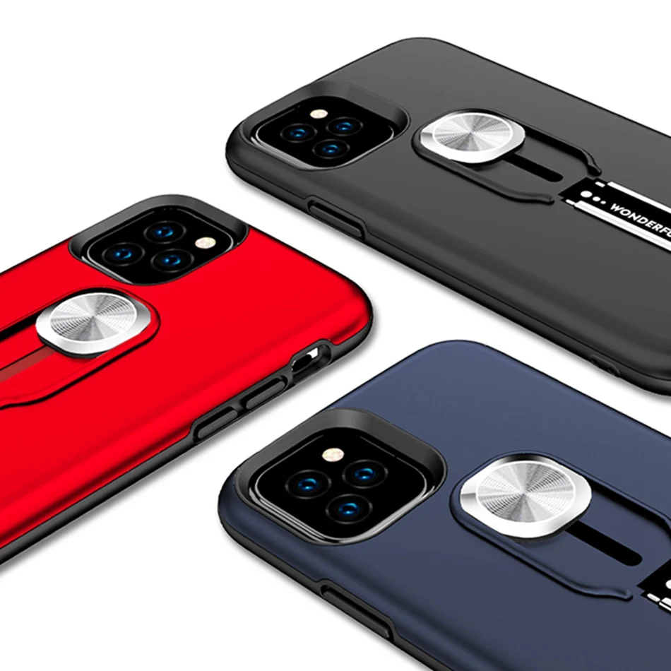 Роскошный магнитный держатель-кольцо для пальца телефонный чехол iPhone 11 Pro X XR XS Max