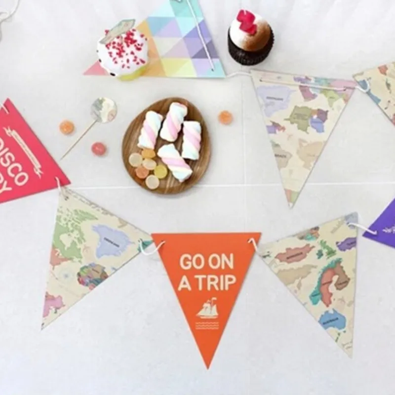 Винтаж из натурального джута флажки мешковины фотографии вечерние Свадебные