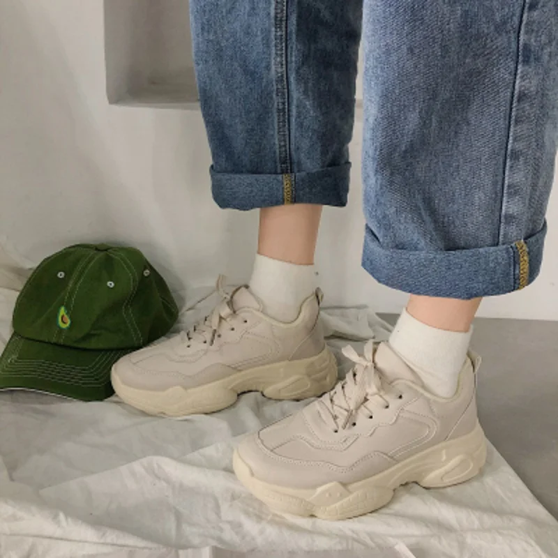 2020 в Корейском стиле Летняя обувь для женщин эксцентричном ретростиле Харадзюку