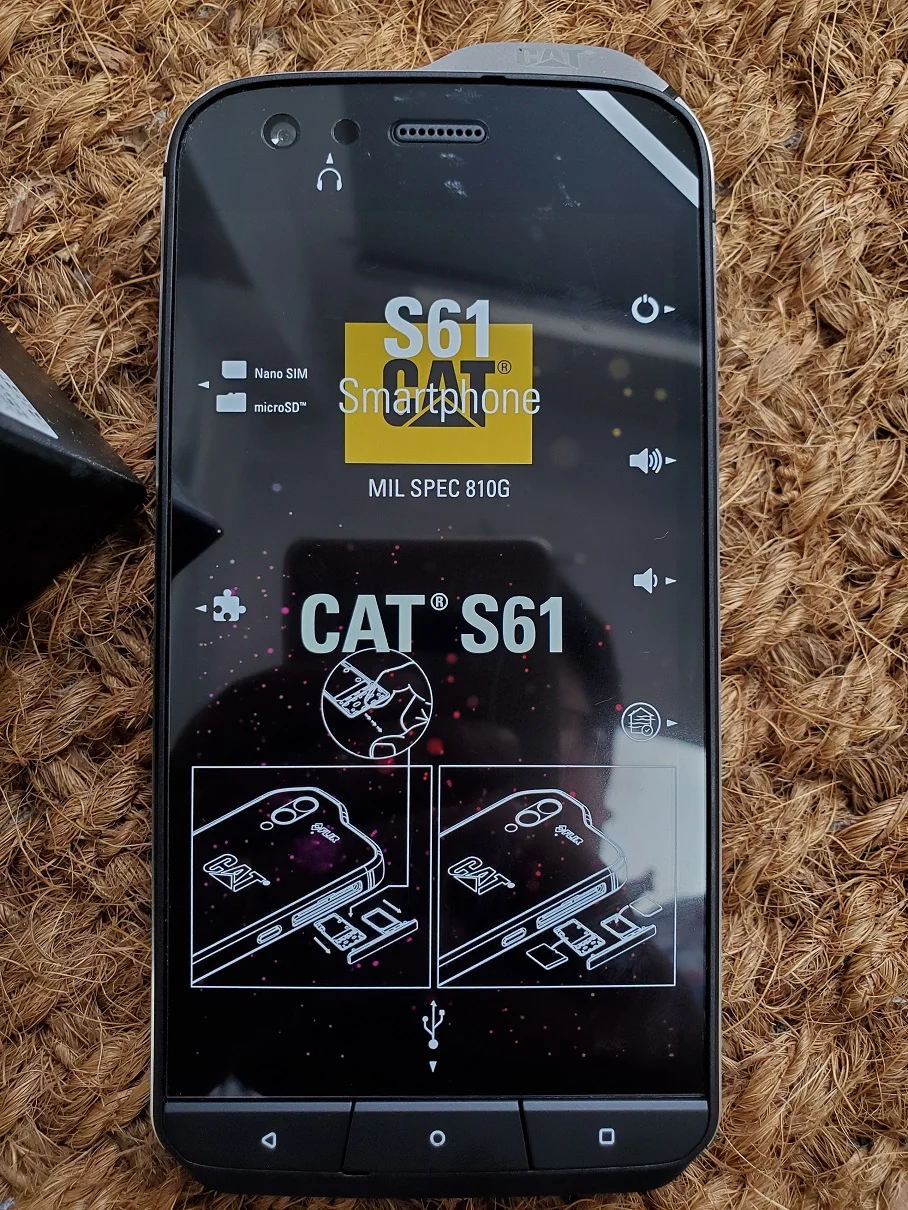CAT S61 водонепроницаемый мобильный телефон Android 8,0 5,2 ''FHD+ Восьмиядерный 4 Гб+ 64 Гб 16 МП 4500 мАч Snapdragon 630 смартфон