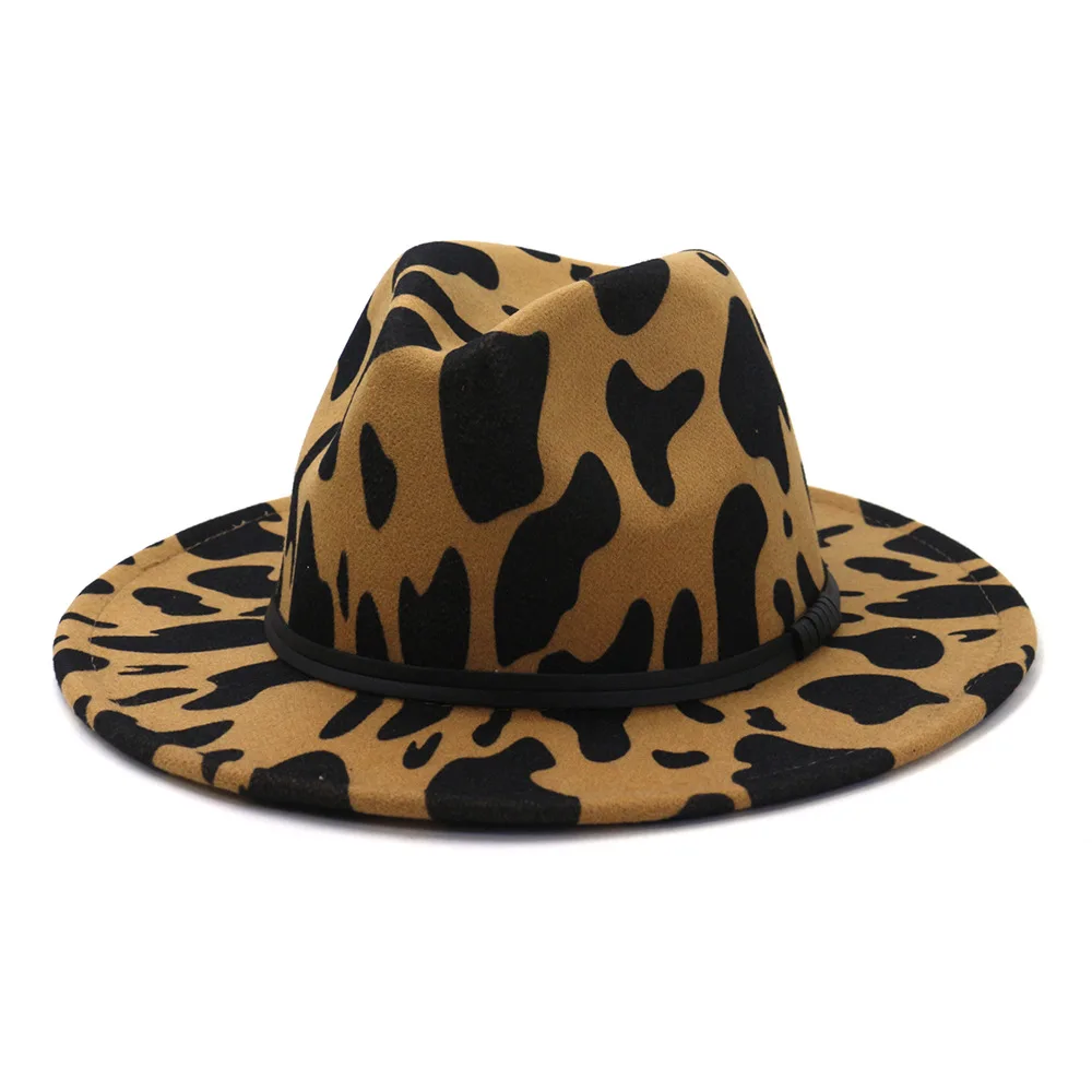 Новое поступление 2020 шляпа Федора для мужчин и женщин на осень зиму с коровьим
