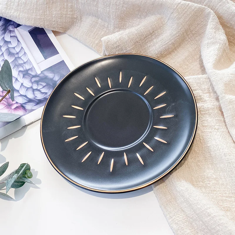 Креативная кофейная чашка в форме барабана набор 200 мл креативная с золотыми