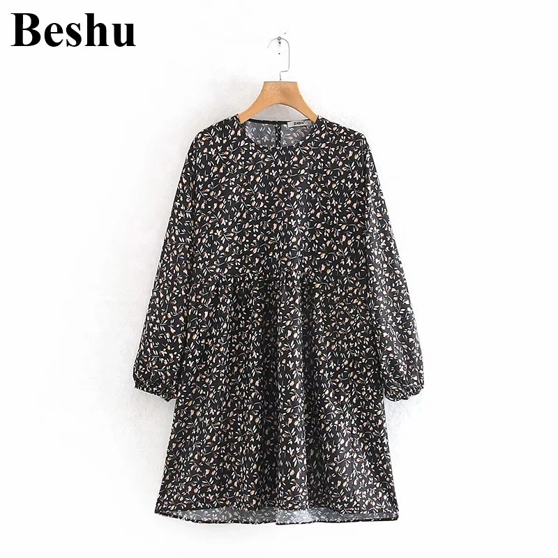 Женское шифоновое платье za свободное повседневное мини с каскадными оборками и