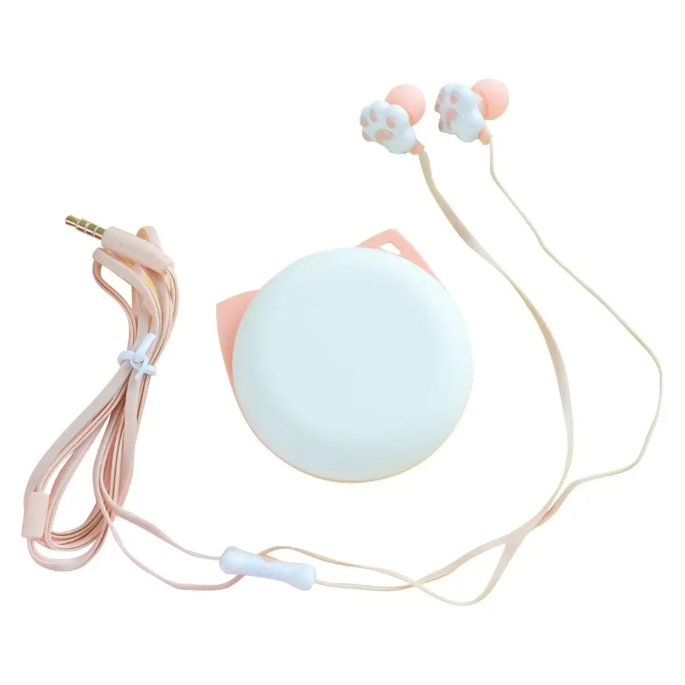 

Portable Cartoon Cute Cat Claw 3.5mm Jack Wired In-ear Phone Earphones Headphone