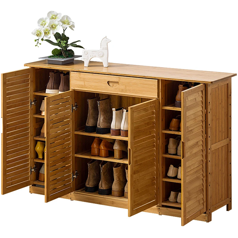 Бытовой шкаф для обуви дверь стеллаж хранение многослойный простой экономичный