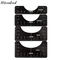 4pcs t shirt alignment ruler craft ruler with guide tool for adult youth toddler design diy yardstick set sewing tools