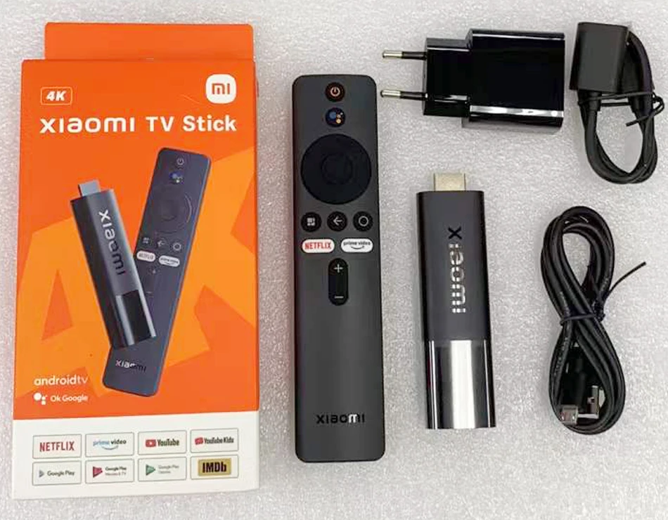 Global Version Xiaomi Mi TV Stick 4K Android TV 11 Quad-core 2GB RAM 8GB ROM Bluetooth Netflix Wifi Google Assistant Youtube Box