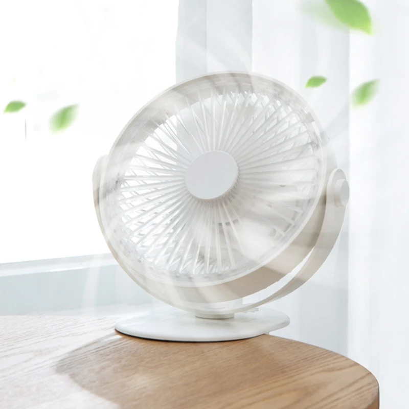 

USB Rechargeable Clip Desktop/Table Fan Mini Portable Clamp Fan 360Degree Rotating Ventilator with Air Cooler Fan