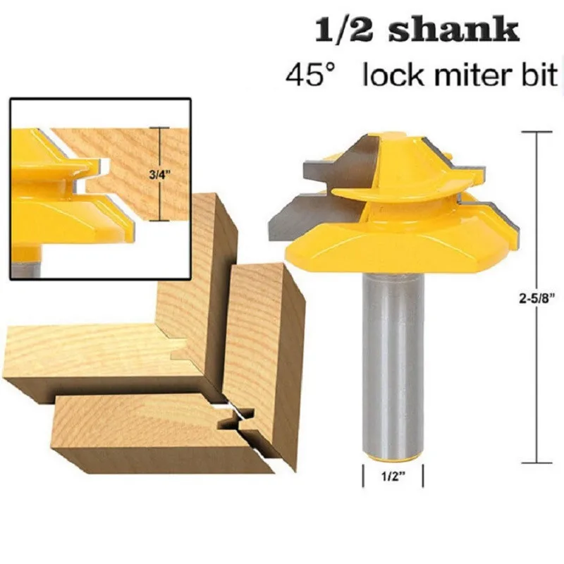 Фреза по дереву 12 7 мм хвостовик 1/2 дюйма со средним замком 3/4 | Инструменты