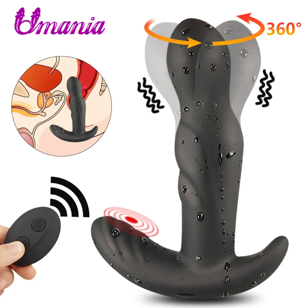 Фаллоимитатор вибратор для мужчин массаж простаты вращение на 360 градусов