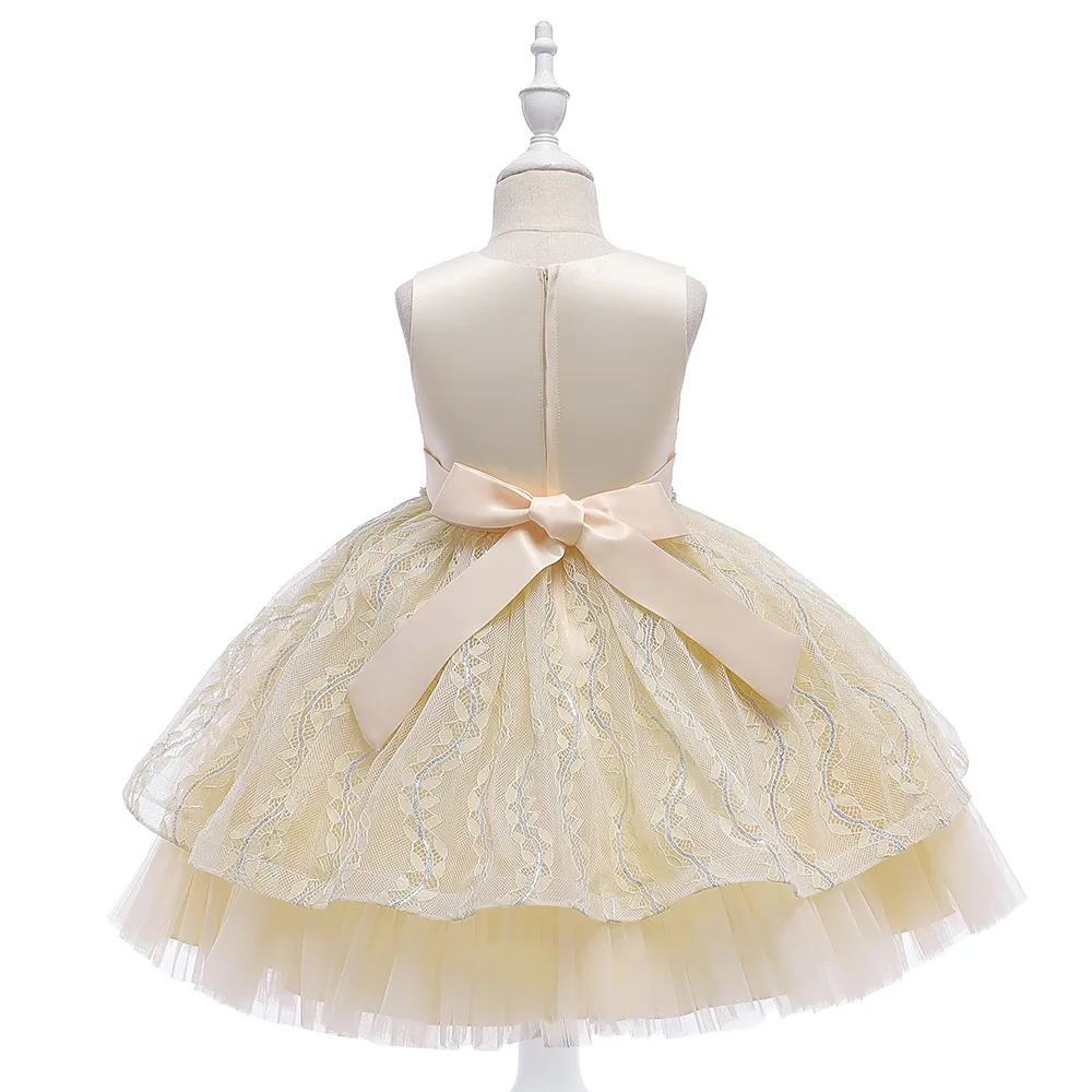 

Summer Dress Girls Beaded Girls Clothes Princess Dress Kids Dresses For Girls Wedding Party Ball Gown Children Clothing vestidos