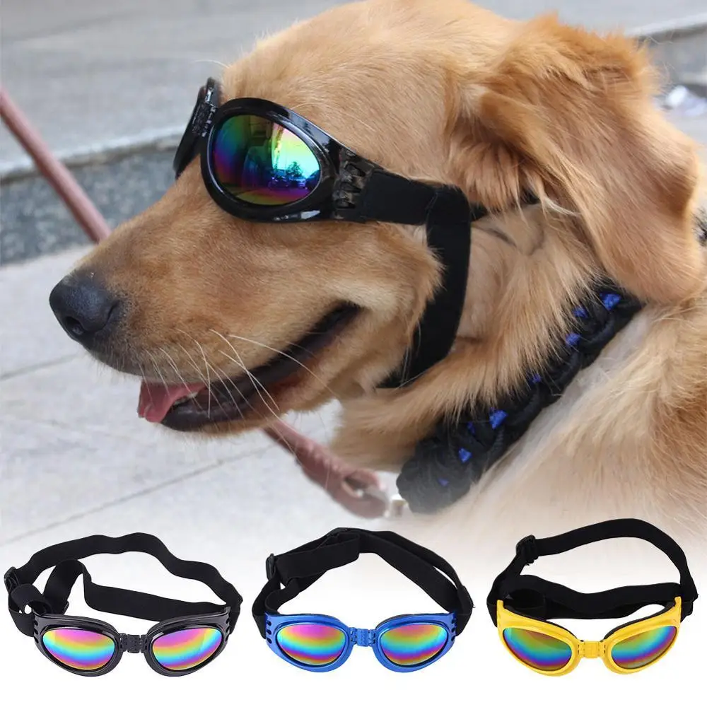 

Pet Dog Glasses 5 Colors Foldable Medium Large Dog Pet Glasses Pet Eyewear Waterproof Dog Protection Goggles Sunglasses