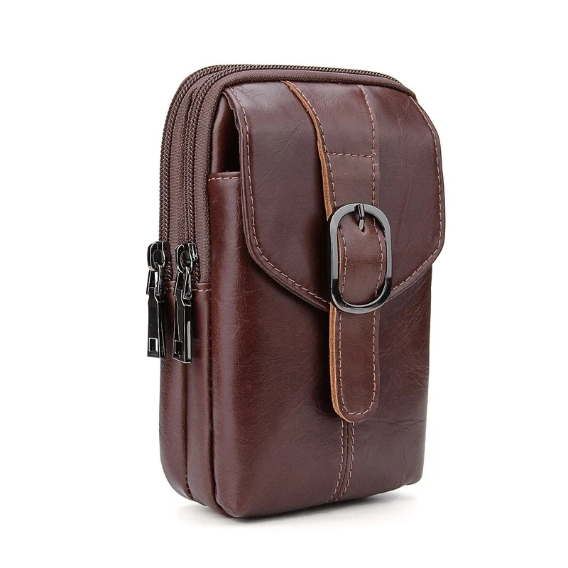 Чехол для телефона из натуральной кожи 6 3 дюйма с зажимом ремня | Мобильные