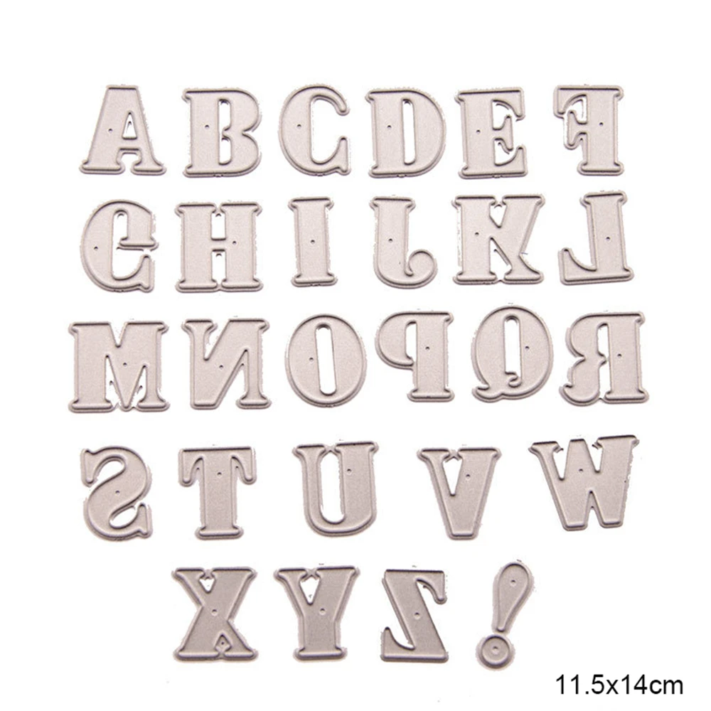 Металлические Вырубные штампы с английскими буквами для скрапбукинга вырубки